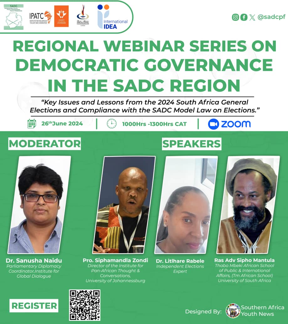 SADC PF Regional Webinar Series on Democratic Governance in the SADC Region